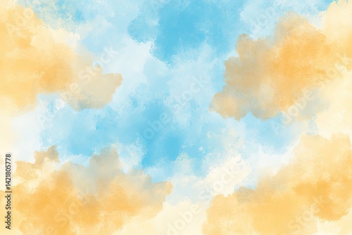 Abstract sky with soft clouds