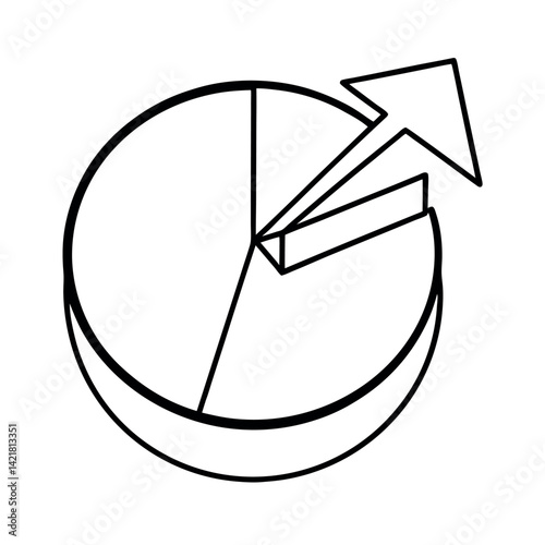 Colorful Pie Chart Showing Data Distribution