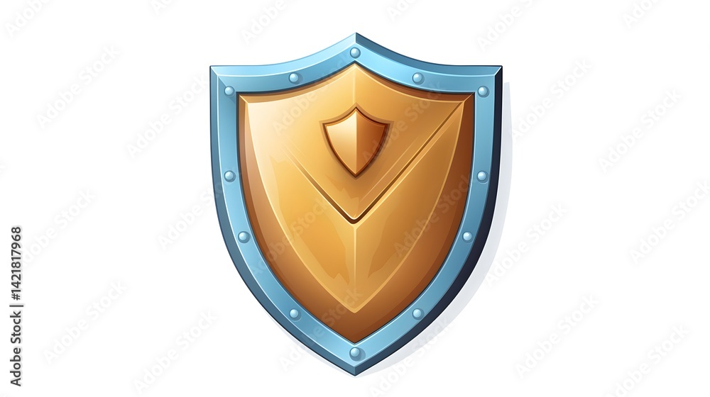Shield Icon Isolated on White Background - Professional Illustration for Graphic Design Projects Shield Icon Isolated on White Background - Professional Illustration for Graphic Design Projects