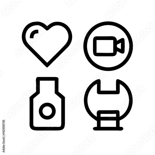 Simple Set of Sleep Related Vector Line Icons. Contains such Icons as Insomnia, Pillow, Sleeping Pills and more. Editable Stroke. 48x48 Pixel Perfect.
