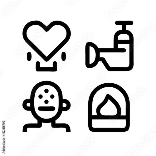 Simple Set of Sleep Related Vector Line Icons. Contains such Icons as Insomnia, Pillow, Sleeping Pills and more. Editable Stroke. 48x48 Pixel Perfect.
