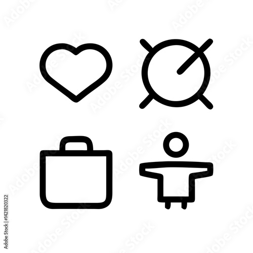 Simple Set of Sleep Related Vector Line Icons. Contains such Icons as Insomnia, Pillow, Sleeping Pills and more. Editable Stroke. 48x48 Pixel Perfect.
