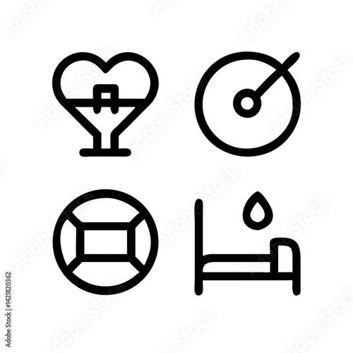 Simple Set of Sleep Related Vector Line Icons. Contains such Icons as Insomnia, Pillow, Sleeping Pills and more. Editable Stroke. 48x48 Pixel Perfect.
