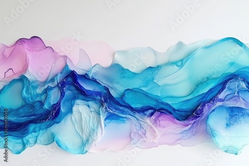 Abstract watercolor landscape