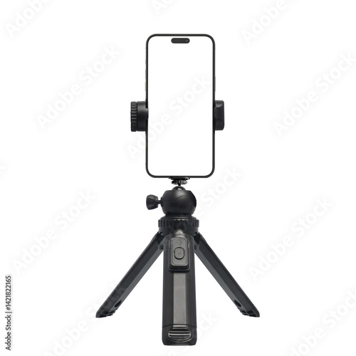Smartphone Tripod With Adjustable Stand on transparent background png
