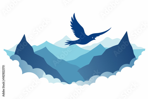 vector illustration of an eagle