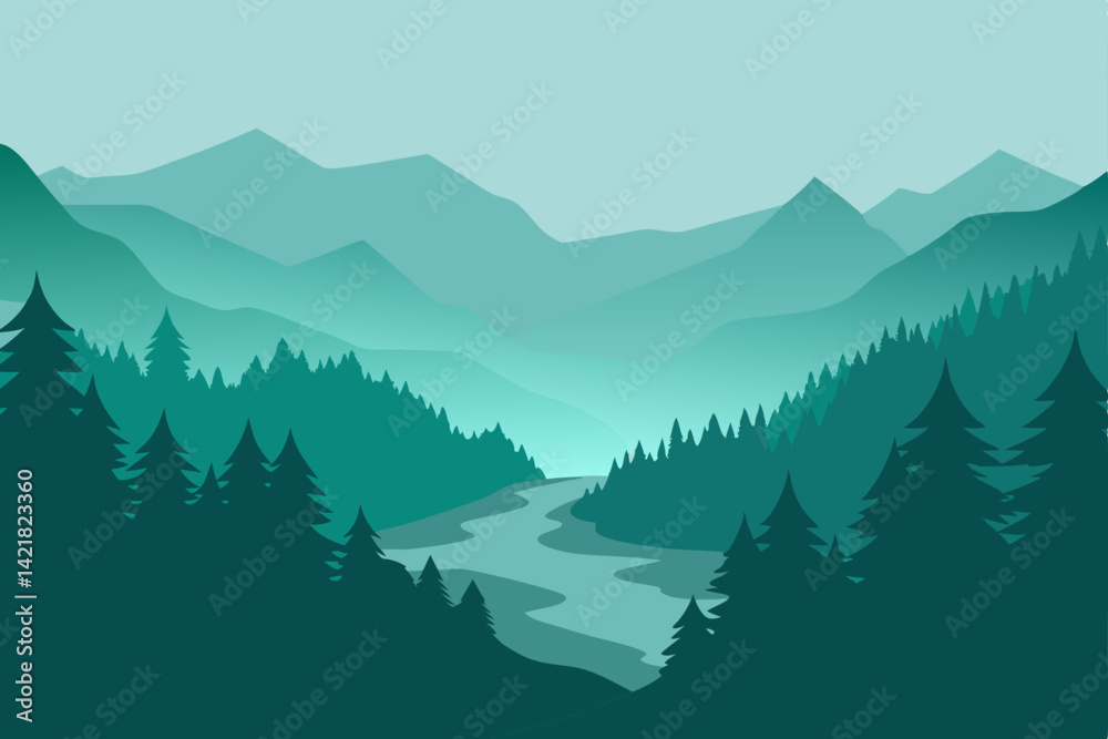 Obraz premium mountain landscape in the mountains