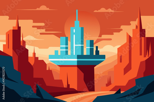 abstract city background