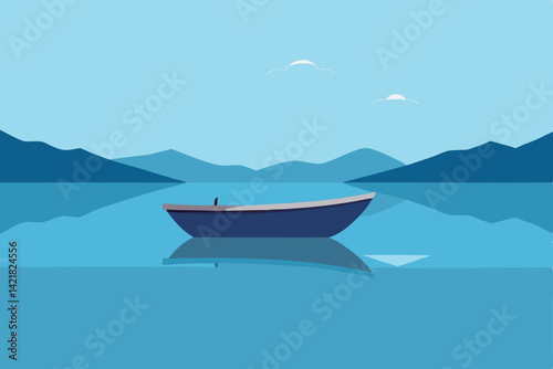 boat on the lake