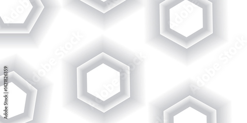 Vector white background with gradient color and artistic dynamic hexagon design. gradient color and artistic dynamic lhexagon modern abstract simple background.Abstract Background Design