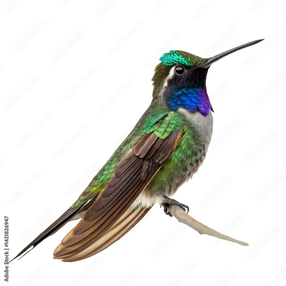 Fototapeta premium marvelous spatuletail PNG, transparent background