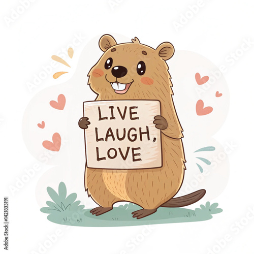 Quokka with Phone – Cheerful Selfie Moment of Australia's Happiest Animal