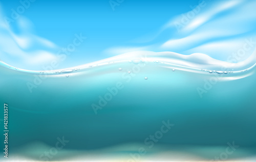 Sea panorama landscape
