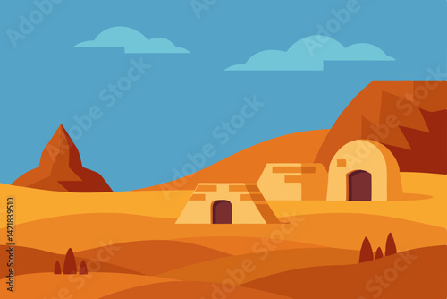desert landscape with desert