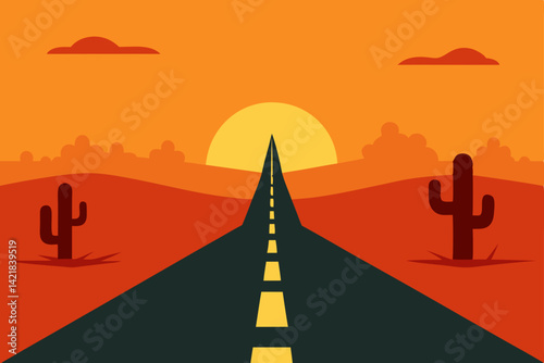 road to the desert