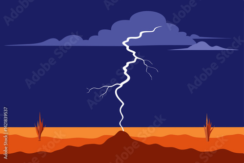 lightning in the sea