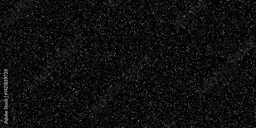 Terrazzo paper texture Black background. Scattered pixelated mosaic with random shapes. Artistic modern abstract texture with small fragmented shapes. Digital noise pattern.