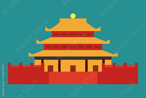 vector illustration of a building