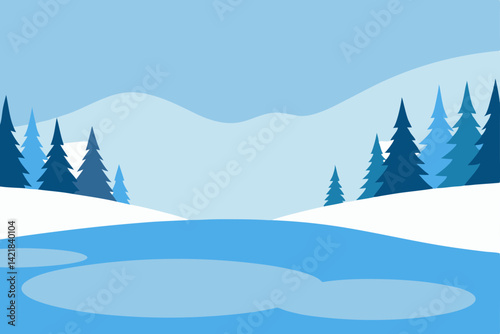 winter mountain landscape