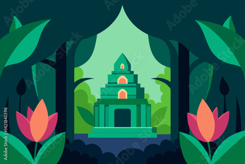 fairy tale castle vector