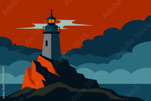 lighthouse on the island