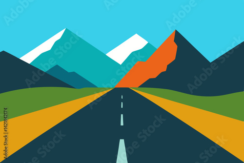 road to mountains