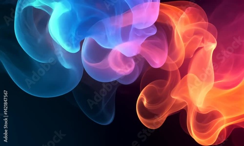 abstract colorful smoke