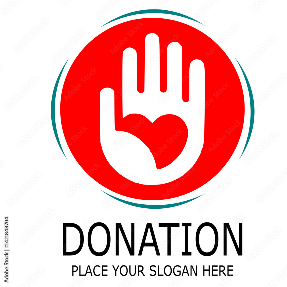 Obraz premium DONATION PLACE YOUR SLOGAN HERE