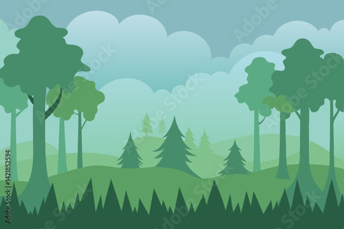 green forest landscape
