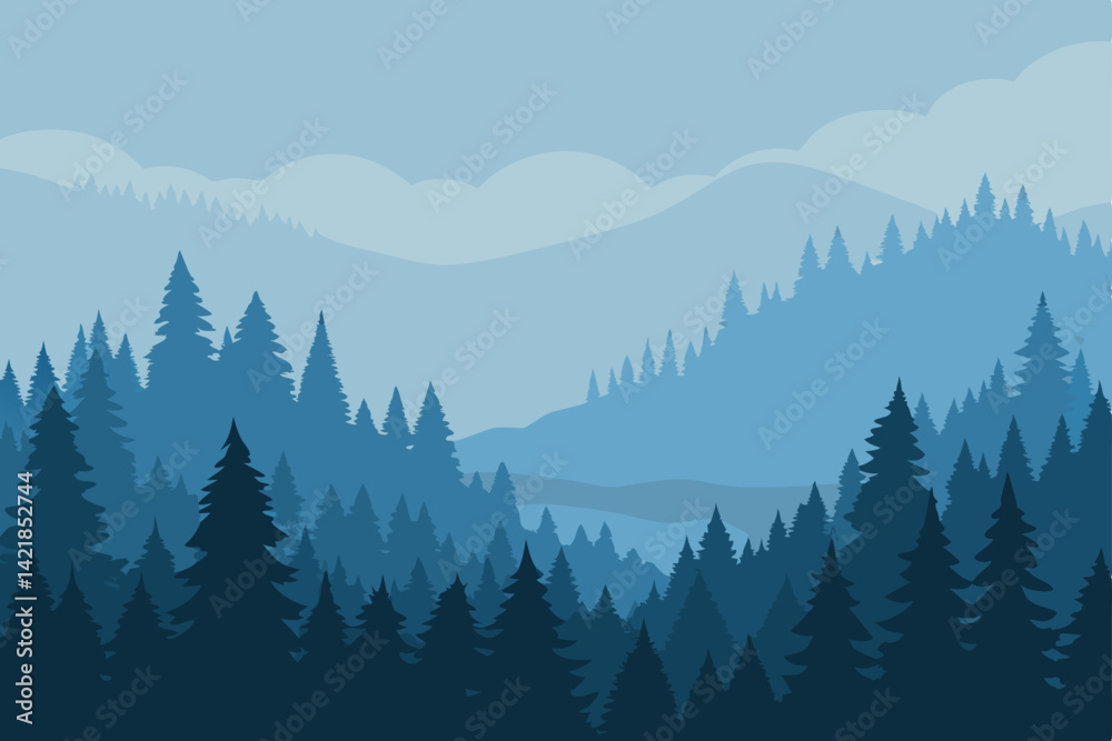 Fototapeta premium mountain landscape in the morning