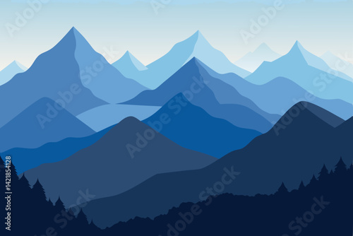 mountain landscape in the mountains