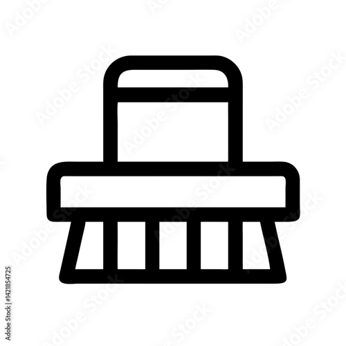 scrubbing brush icon on transparent background for apps and websites