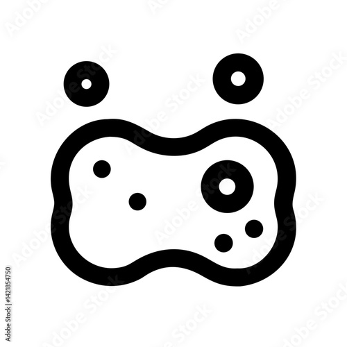 sponge icon on transparent background for apps and websites