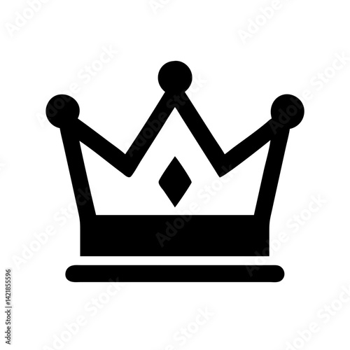 ceremonial crown icon on transparent background for apps and websites