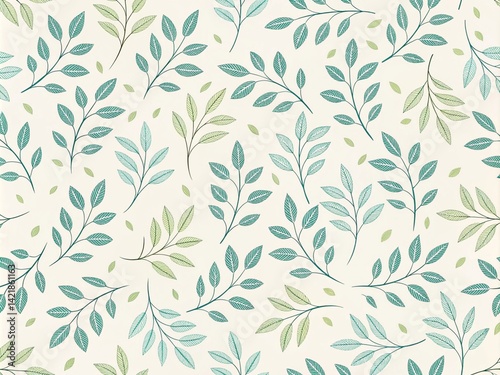 tiny green leaves pattern for textile design and digital papers,seamless background with green leaves, seamless floral pattern, seamless pattern with leaves