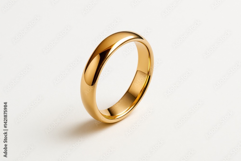 A close-up image of a polished golden ring on a neutral background, symbolizing elegance and commitment, ideal for wedding or jewelry related themes. A close-up image of a polished golden ring on a neutral background, symbolizing elegance and commitment, ideal for wedding or jewelry related themes.