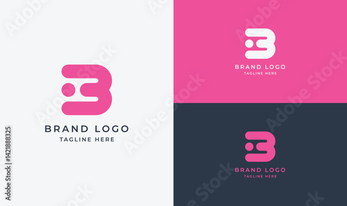  Futuristic AI Letter B Logo – Bold Tech Vector Icon for Software, Business, and Web Design Concepts