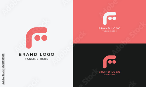 Futuristic AI Letter F Logo – Bold 3D Vector Tech Icon for Software, Business, and Web Design Templates