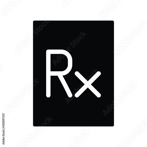Rx icon design template