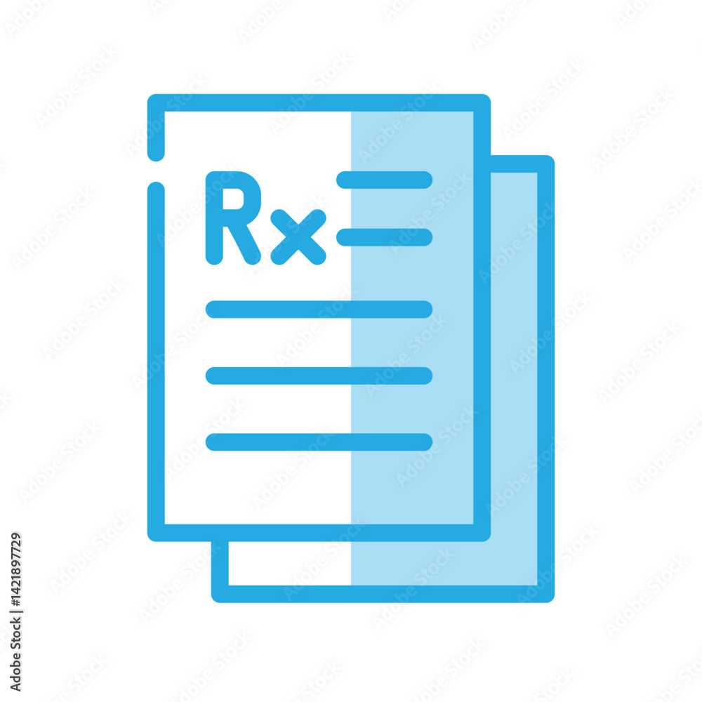 Rx icon design template Rx icon design template