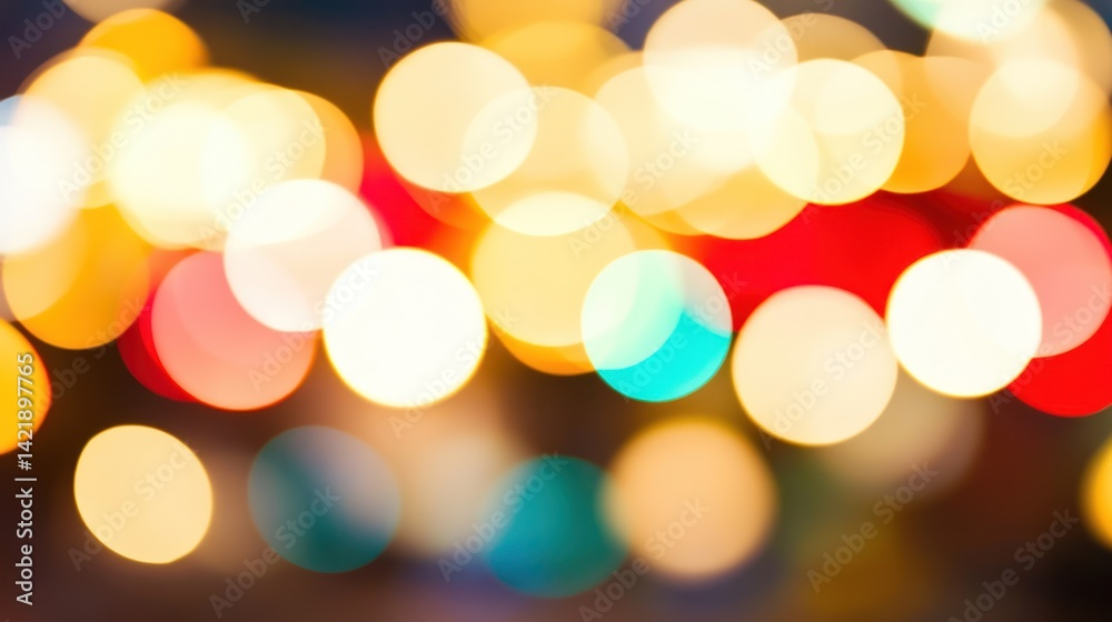 Fototapeta premium Abstract Night Lights Bokeh