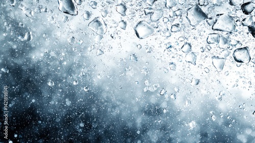 Wallpaper Mural Water droplets on glass, abstract background, nature, texture, use for design elements, background images Torontodigital.ca