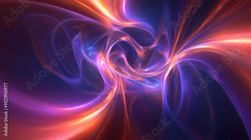 Fototapeta Naklejka Na Ścianę i Meble -  Abstract futuristic 3d speed tunnel warp - space travel. Plasma-Woven Warp. Illustration