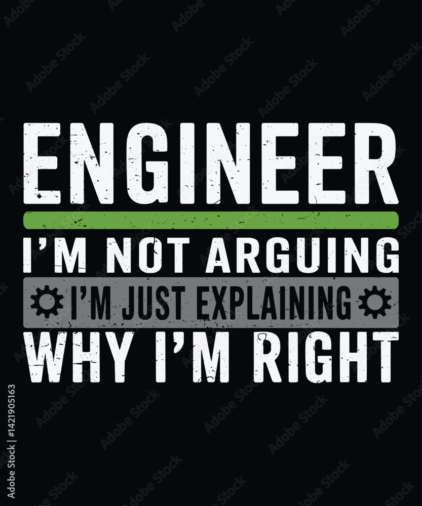 Fototapeta premium Engineer Explaining Logic T-Shirt