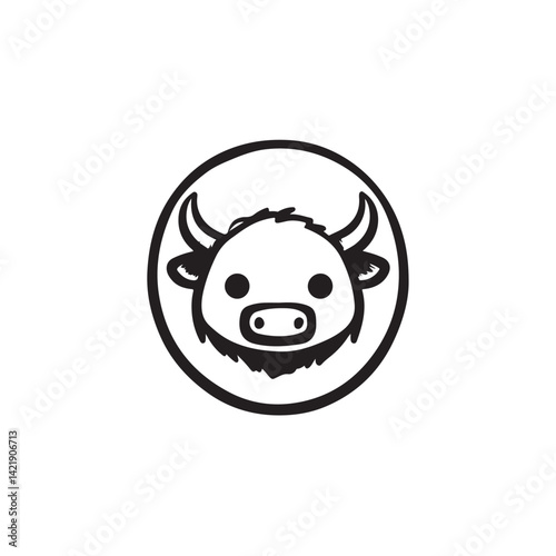 cute bull head