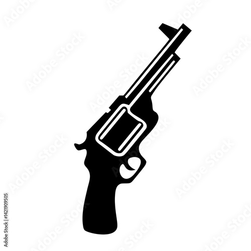 vector silhouette of a gun icon illustration design, rifle icon