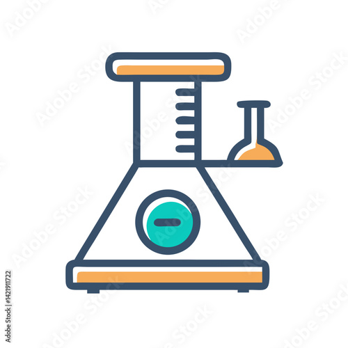 Laboratory Balance Icon Representing Mass Measurement and Scientific Weighing