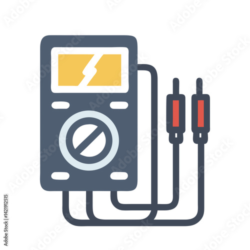 Multimeter Icon Representing Electrical Testing and Measurement Tool