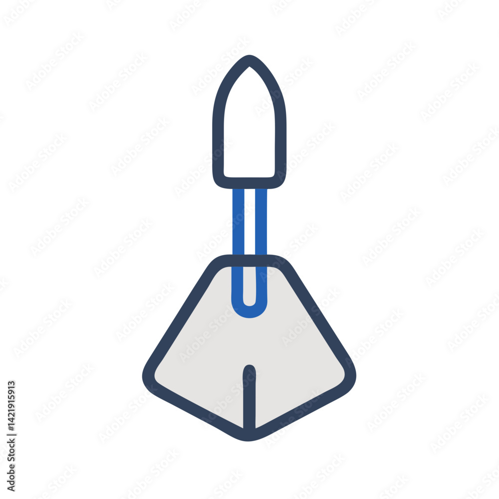 Trowel Tool Icon Representing Soil Digging and Gardening Equipment Trowel Tool Icon Representing Soil Digging and Gardening Equipment