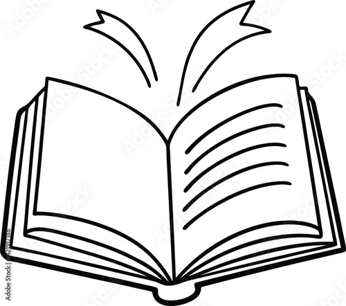continuous-single-line-drawing-of-open-book